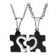 Best Friend Couples Heart Stainless Steel Love Puzzle Necklaces